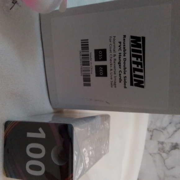 Mifflin reusable double sided pvc hanger cards - Picture 2 of 8